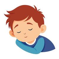 Quiet Nap Time on white background vector