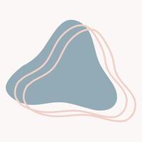 Abstract graphic design featuring organic shapes in soft colors. vector