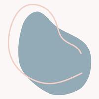 Abstract design featuring soft shapes and lines in muted colors. vector