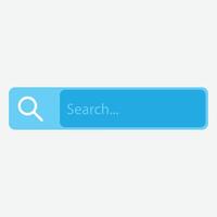 Search button with a magnifying glass icon vector