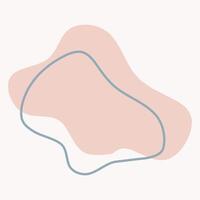 Abstract shapes in soft colors creating a minimalistic design. vector