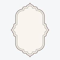 A decorative blank frame with intricate borders for design purposes. vector