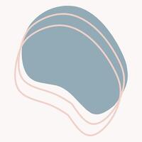 Abstract design featuring layered shapes in soft colors. vector