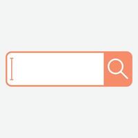 A simple search bar design with an icon for searching. vector