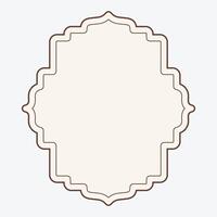 A decorative blank frame with an ornate border for design purposes. vector