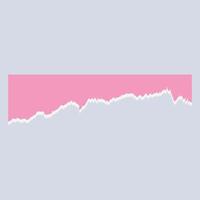 Abstract graphic with pink and white jagged edges on a light background. vector