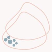 Abstract shapes with soft lines and circles, suggesting a modern design aesthetic. vector