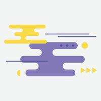 Abstract design featuring colorful shapes and lines, creating a modern, artistic composition. vector