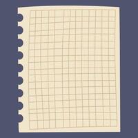 A blank grid paper sheet, ideal for drawing, planning, or note-taking. vector