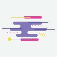 Abstract graphic design featuring colorful shapes and lines for visual appeal. vector