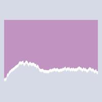 Abstract graphic with a smooth gradient and wavy edge in purple tones. vector