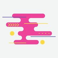 Abstract graphic design with colorful shapes and lines for modern visuals. vector