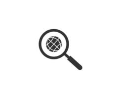 Search icon examining an object stock collection vector
