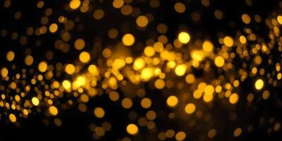 Golden abstract bokeh, luxury glitter golden bokeh light background photo