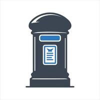Mail box icon. Post box icon vector