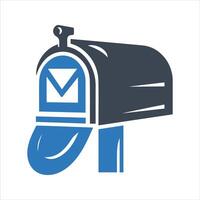 Mail box icon. Post box icon vector