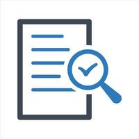 Audit icon. Quality control. Assessment icon vector