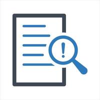 Audit icon. Quality control. Assessment icon vector