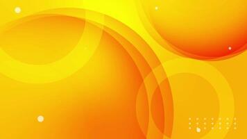 yellow geometric abstract background animation with circles video