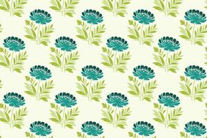 Seamless Floral Pattern with Intricate Abstract Botanical Flowers and Leaf Motifs for Versatile Fashion Fabrics, Home Decor, and High Quality Digital Print Design vector