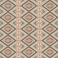 A vintage tribal brwon Navajo and Aztec, crafted with a blend of geometric and ikat patterns. Rich in Native American tradition, wall art, carpet, or decorative textiles vector