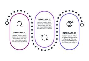 Creative concept for infographic with 3 steps, options, parts or processes. Business data visualization. vector