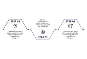 Creative concept for infographic with 3 steps, options, parts or processes. Business data visualization. vector