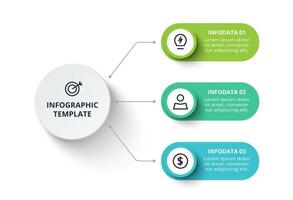 Creative concept for infographic with 3 steps, options, parts or processes. Business data visualization. vector