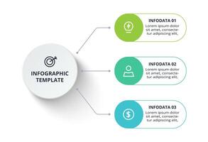 Creative concept for infographic with 3 steps, options, parts or processes. Business data visualization. vector