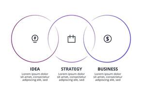 Creative concept for infographic with 3 steps, options, parts or processes. Business data visualization. vector