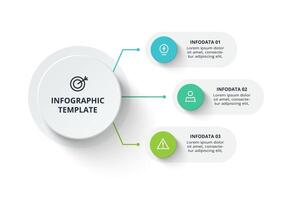 Creative concept for infographic with 3 steps, options, parts or processes. Business data visualization. vector