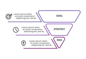 Creative concept for infographic with 3 steps, options, parts or processes. Business data visualization. vector