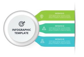 Creative concept for infographic with 3 steps, options, parts or processes. Business data visualization. vector