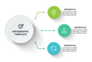 Creative concept for infographic with 3 steps, options, parts or processes. Business data visualization. vector