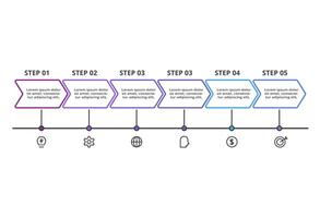 Creative concept for infographic with 6 steps, options, parts or processes. Business data visualization. vector