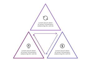 Creative concept for infographic with 3 steps, options, parts or processes. Business data visualization. vector