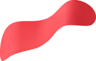 3D red party confetti. Colorful firecracker ribbon png