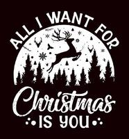 MERRY CHRISTMAS Typography design for tshirt vector