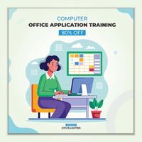 Social Media Post Design Template vector