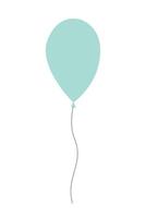Balloon flat illustration on white background vector