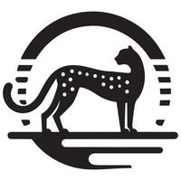 Cheetah Silhouette Design vector