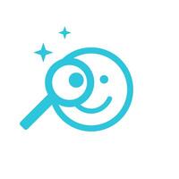 Wonder curios emoji icon, Isolated on white background, From blue icon set. vector