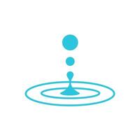 Ripple effect icon. Isolated on white background. From blue icon set. vector