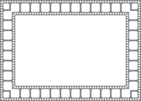 Framework inspired by film stripe, can use for frame, cover, decoration, background, wallpaper, carpet pattern or for graphic design element png