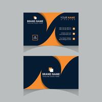 Unique and Creative professional corporate business card design template. Visiting card for corporate. Modern and simple business card template. vector