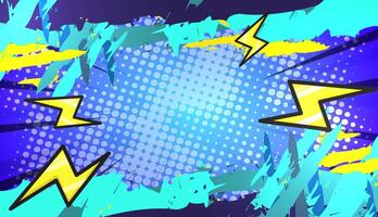 Comic background with abstract grunge texture vector