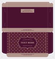 Modern Batik Box Design with Traditional Patterns vector