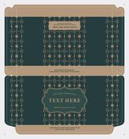Premium Batik Box Template for Branding vector