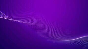 Abstract twisted curves motion blurred glowing waves lines. 3D loop art design gradient background. waves seamlessly flowing with soft light and bokeh. Fucsia and blue red waves. Technology, 4k video