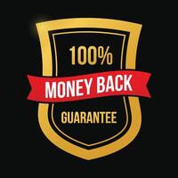 Satisfaction Guaranteed or Your Money Back No Questions Asked vector